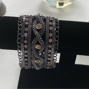Chain & Rhinestone Bracelet
